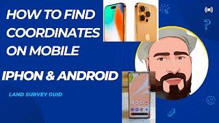 How to open DWG file mobile iPhone or Android | How to find coordinate on mobile@dailysurveygets