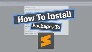 How to install package control in sublime text 3
