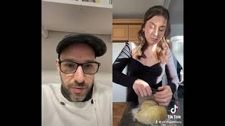 Chef reacts to Shrimp Pasta dish