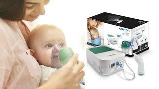 How to use Omron DuoBaby NE-C301 compressor nebulizer with nasal aspirator for babies. Unboxing