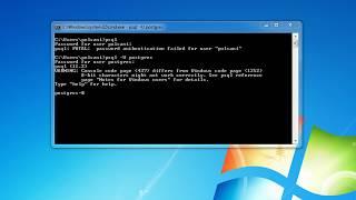 psql: FATAL:  password authentication failed for user