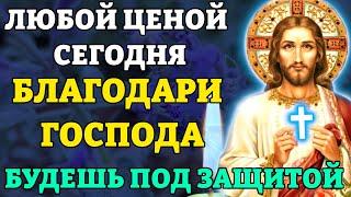 Сегодня ЛЮБОЙ ЦЕНОЙ ПОБЛАГОДАРИ ГОСПОДА! БУДЕШЬ ПОД ЗАЩИТОЙ! Благодарственная молитва. Православие