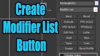 Modifier List Button For 3DsMax