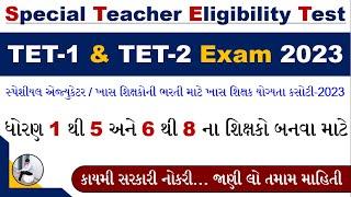 Special Teacher Eligibility Test 2023 | TET-1 & TET-2 Exam 2023 | Special TET Exam Gujarat 2023