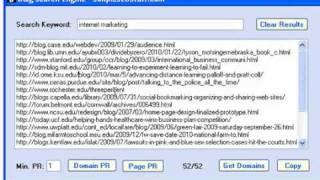 Free Blog Search Tool For .Edu Backlinks