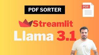 Organize PDFs Efficiently: Build a Streamlit PDF Sorter Application using LangChain and  Llama 3.1