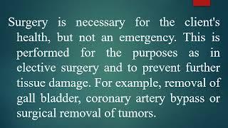 TYPES OF SURGERY LESSON 3