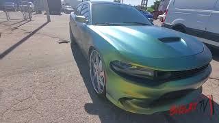 Charger chameleon paint job on 24s rucci