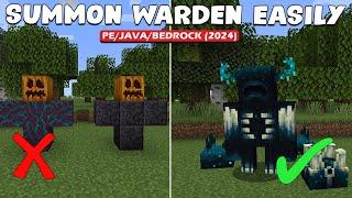 How to Summon WARDEN in Minecraft (101% WORKING)