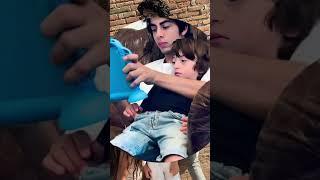  Abram Khan with siblings  Brother Aaryan Khan & Sister Suhana Khan  #status #shorts #srk