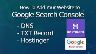 How to verify Domain in Google Search Console via DNS | Hostinger