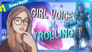 Girl Voice Trolling In Squad Fill‍️ ( Fortnite Chapter 2 )