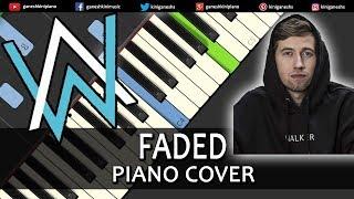 Faded Song Alan Walker | Piano Cover Chords Instrumental By Ganesh Kini