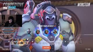 21K DMG! SUPER WINSTON GAMEPLAY OVERWATCH 2 SEASON 9 TOP 500