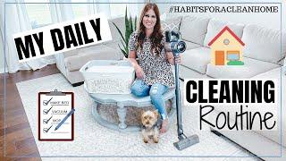 *NEW* DAILY CLEANING ROUTINE | EASY HABITS FOR A CLEAN HOME | HOMEMAKING MOTIVATION