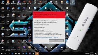 The app has been blocked for your protection dlink dongle
