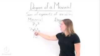 How Do You Find the Degree of a Monomial?