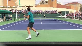 Roger Federer practice Indian Wells 2018