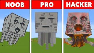 NOOB VS PRO VS HACKER Minecraft Pixel artGhast