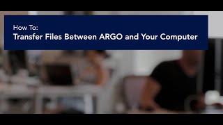 [DigiOS] How To: Transfer Files Between ARGO and Your Computer