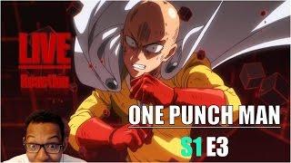 [Vezaks: реакция] СЕКРЕТ ЕГО СИЛЫ?! One Punch Man - 1 сезон 3 серия