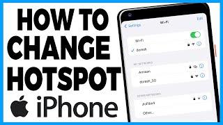 how to change hotspot name on iphone