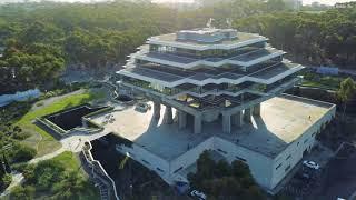 UCSD Geisel Library Pitching - flying drone