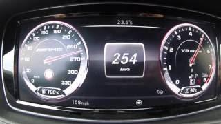 MERCEDES S 63 AMG 2015 0-150 & 100-250 ACCELERATION