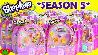 Shopkins SEASON 5 12 Packs and 5 Packs with ELECTRIC GLOW