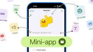 Create a Mini-App in the Telegram Chatbot Builder