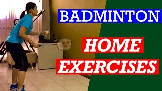 BADMINTON HOME EXERCISES- An exercise routine to improve your game when stuck at home #badminton