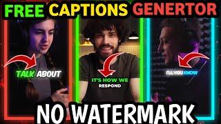 Free Ai Auto caption Generater || Best Ai subtitle Generater App 2024