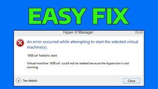 How To Fix Hypervisor is Not Running Error in Windows 11