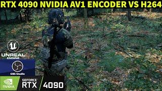 RTX 4090 NVIDIA AV1 Encoder vs H264