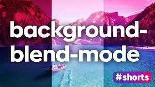 Blend background images and colors with CSS | #shorts