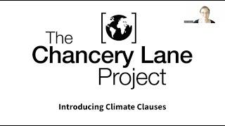 Introducing Climate Clauses: The Chancery Lane Project