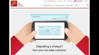 How to deposit check from mobile application || E-deposit #CIBC #CANADA || International Students