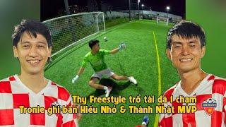 THY FREESTYLE đá bóng 7vs7 cùng CA SĨ TRONIE gặp đối đá rát STEAKBIN FC vẫn có chiến thắng cách biệt