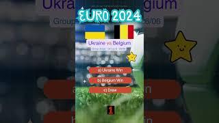 Ukraine vs Belgium UEFA Euro 2024 Group E Prediction | Who Will Win? #euro2024 #prediction #match