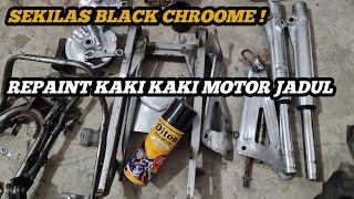 GAK PASARAN WARNANYA !! REPAINT PART BESI PAKAI DITON PREMIUM. Warna baru mirip warna black chroome