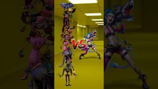 Poppy Playtime VS Jinx Leauge Of Legends #shorts #poppyplaytimechapter #leagueoflegendswildrift