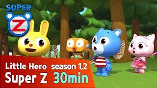 [Super Z 1,2] Little Hero Super Z l 30min Play l Christmas Color Book! 2 l