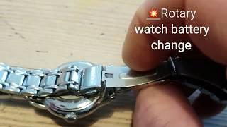 How to change a ROTARY WATCH BATTERY 