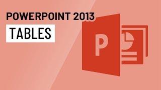PowerPoint 2013: Tables