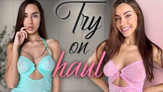 [4K] Sheer Style Secrets | Transparent Try-On Haul 2024