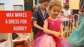 Fashion Designer Max Alexander Makes a Dress for Audrey