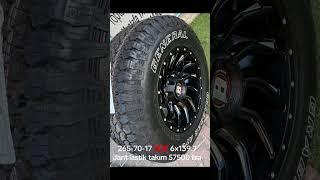 265-70-17 YENİ AMAROK JANT LASTİK UYGULAMASI