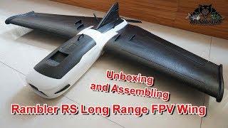 Unboxing and Assembling Rambler RS Long Range FPV Flying Wing