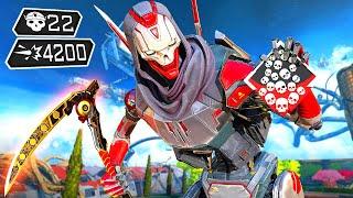 REVENANT 22 KILLS AND 4200 DAMAGE ABSOLUTELY INSANE (Apex Legends Gameplay)