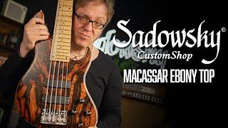AN EBONY TOP?! Watch this amazing custom made bass! | Sadowsky Germany